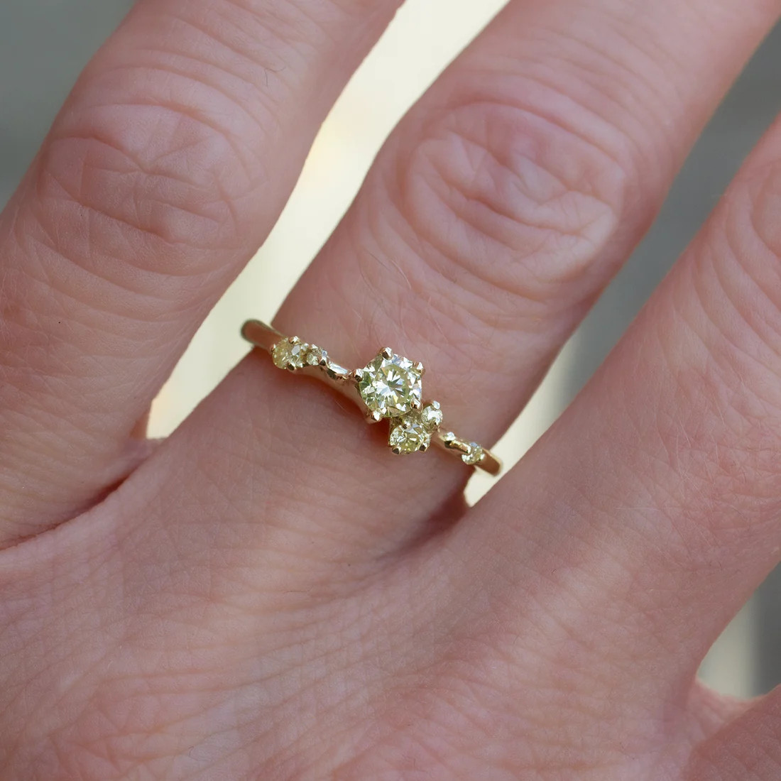 One-Of-A-Kind Yellow Diamond Antheia Ring, Irena Chmura, tomfoolery