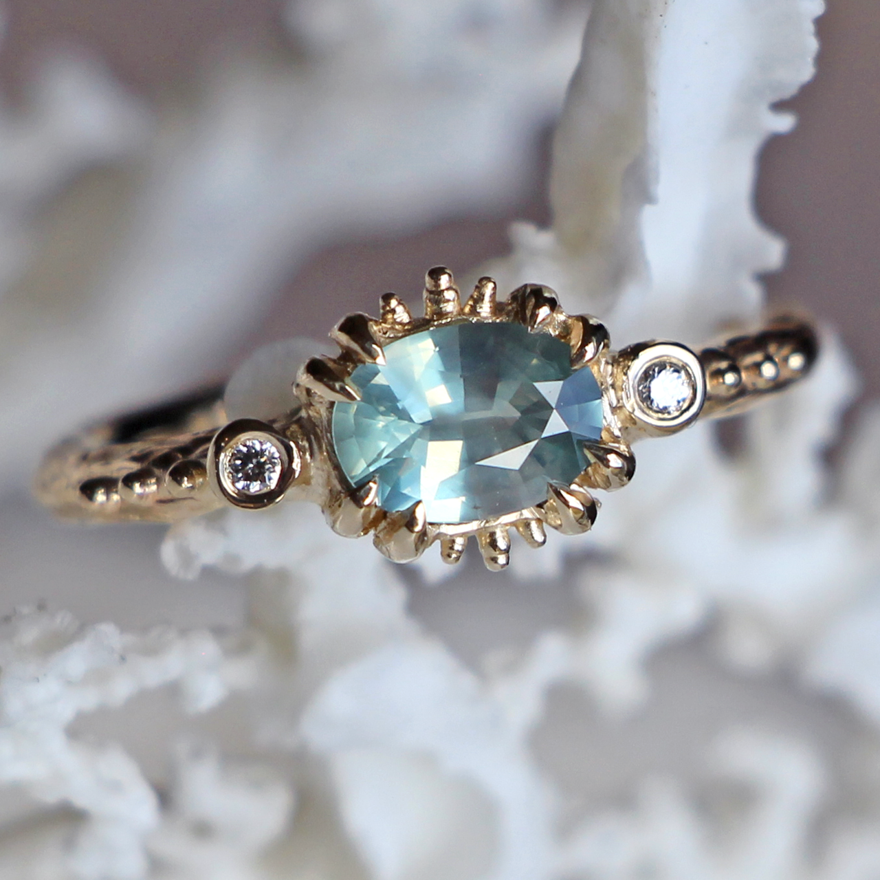 Pale Blue Montana Sapphire Gypsy Cove Ring, Alice Clarke, tomfoolery