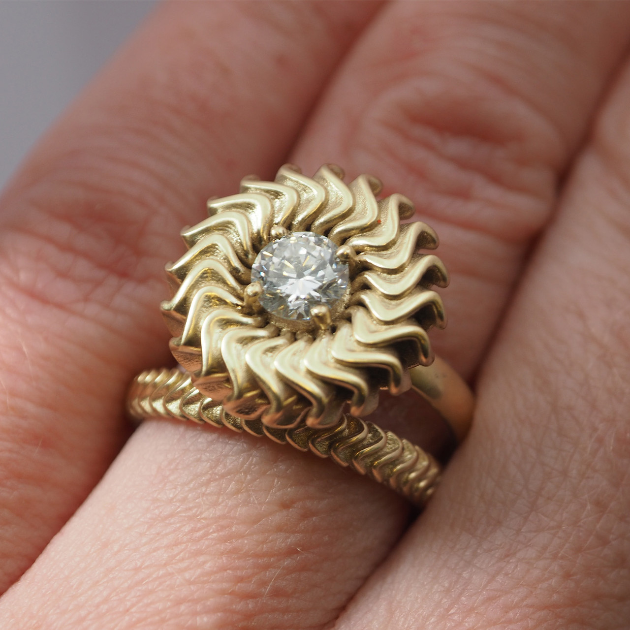 Diamond Rosette Ring, Lynne MacLachlan, tomfoolery