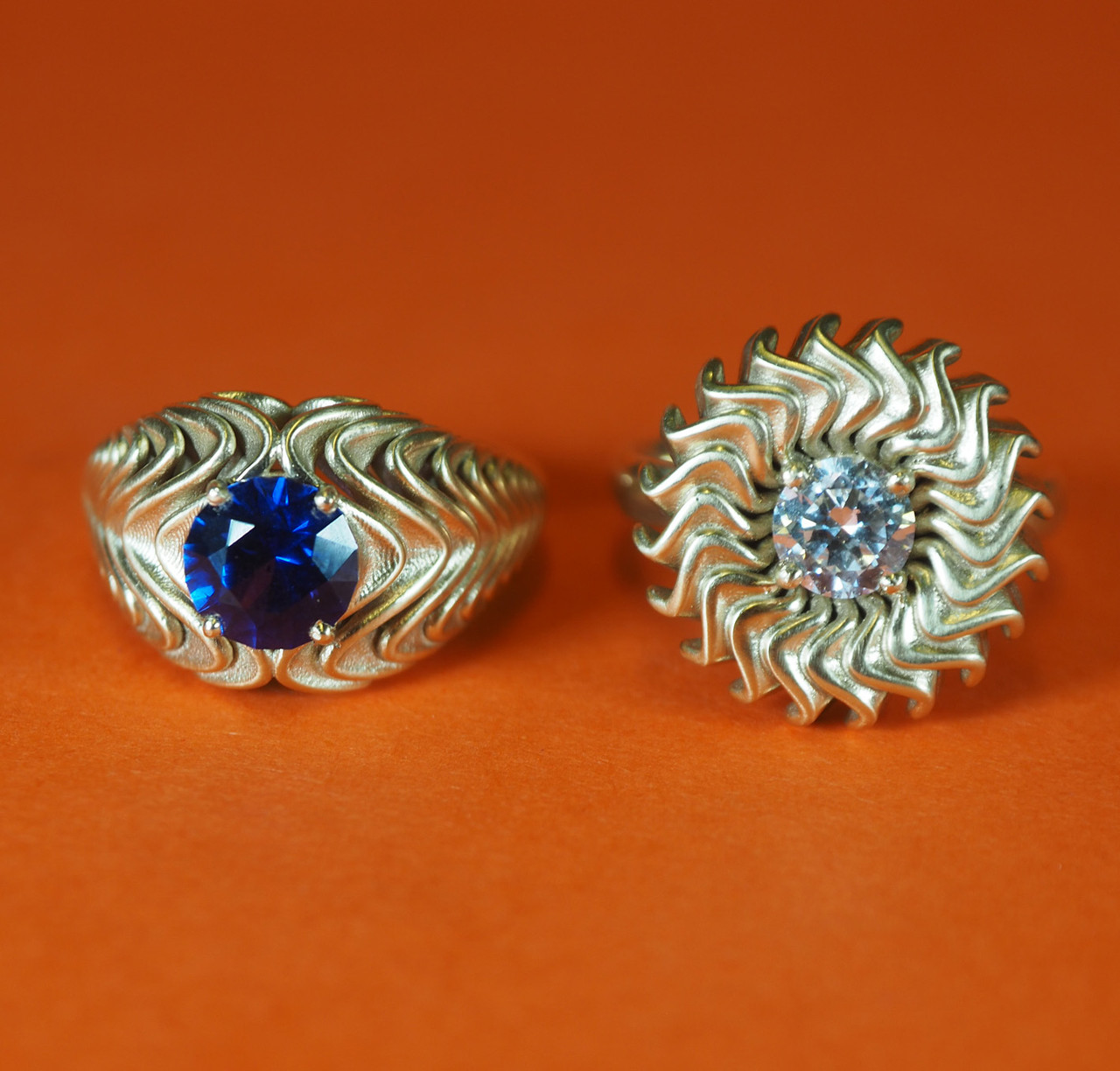 One-Of-A-Kind Harmonic Wave Sapphire Ring, Lynne MacLachlan, tomfoolery