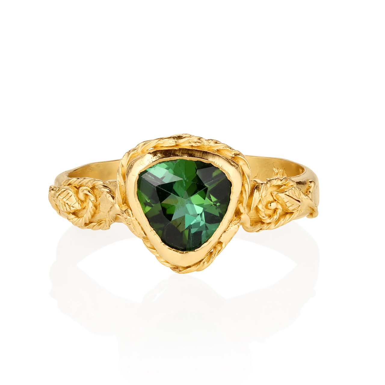 One-Of-A-Kind Interlaced Green Tourmaline Ring, Evangeline Porche, tomfoolery
