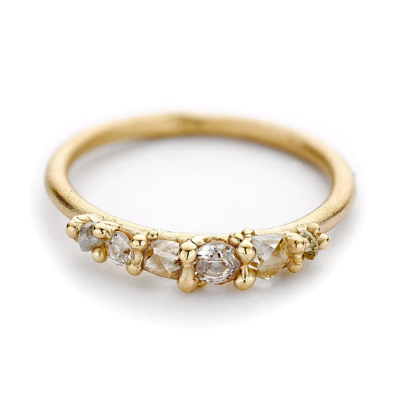 Six Stone Mixed Diamond Ring, Ruth Tomlinson, tomfoolery