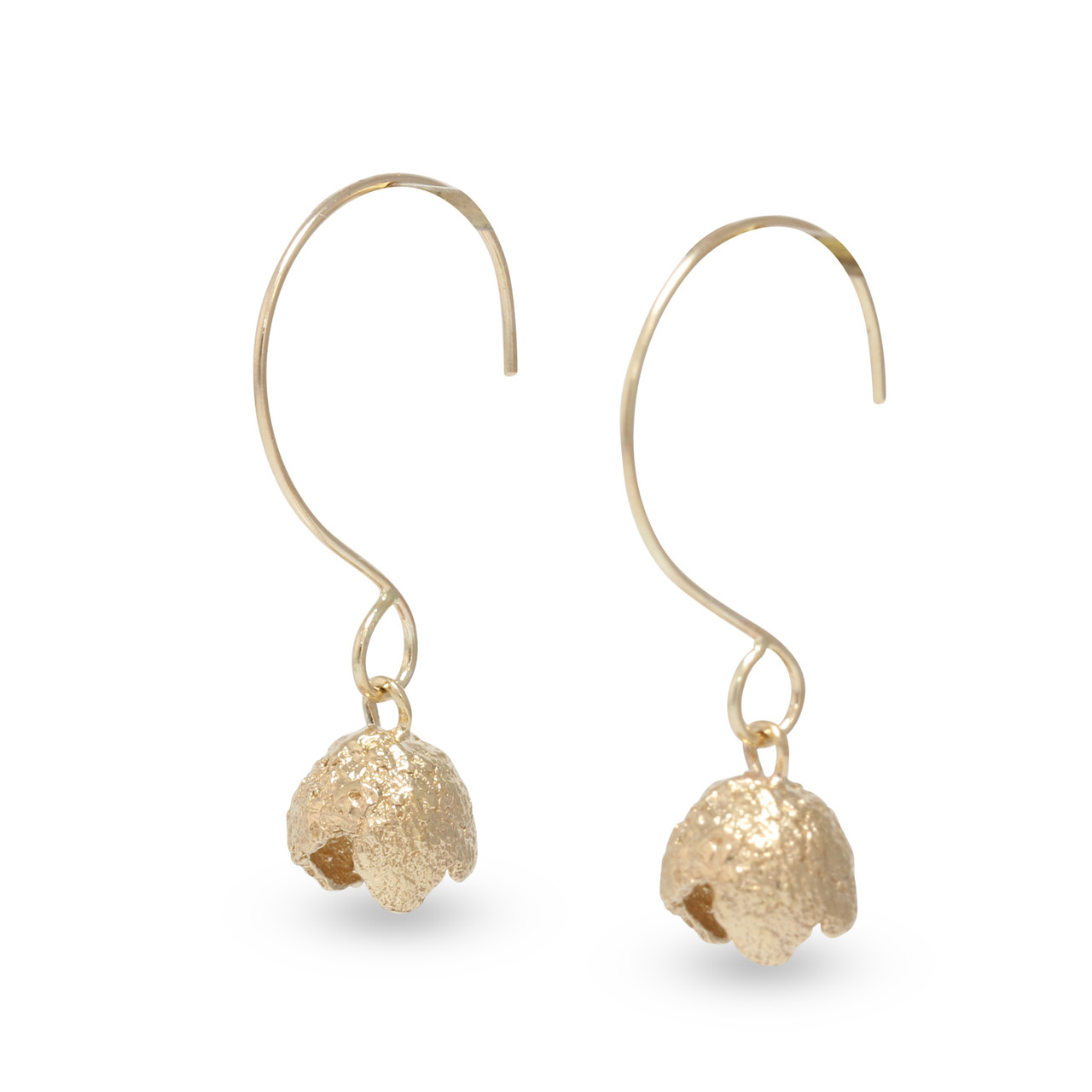 Gold Acorn Hoop Earrings, Eily O Connell, tomfoolery