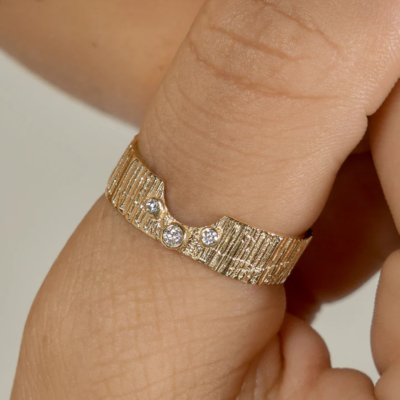 6mm U Shaped Band with Diamonds, Eily O Connell, tomfoolery