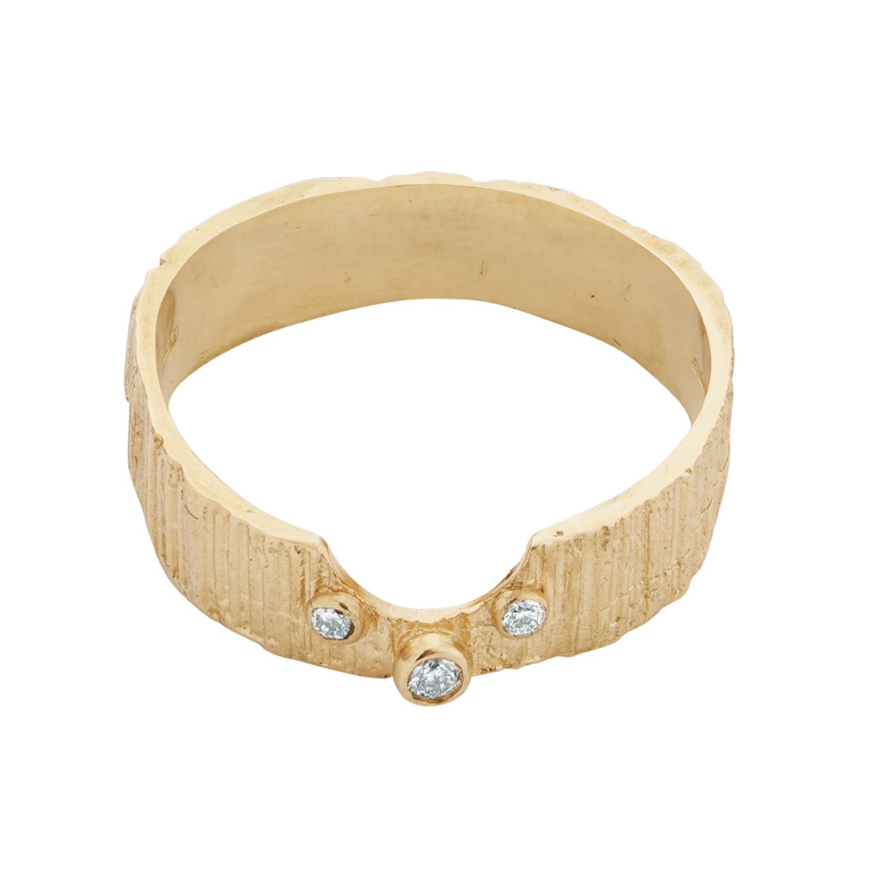 6mm U Shaped Band with Diamonds, Eily O Connell, tomfoolery