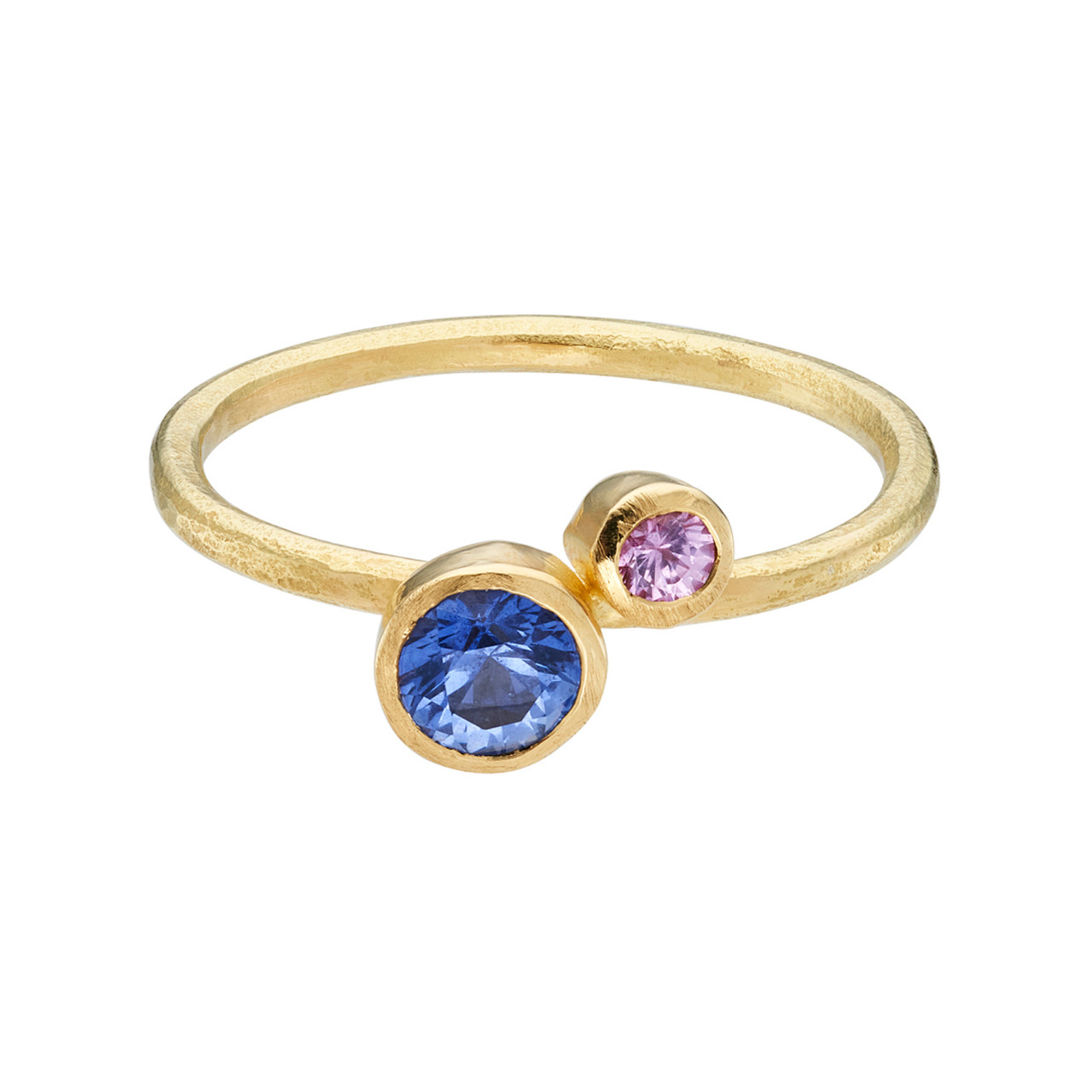 Ceylon Blue & Pink Sapphire Duo Ring, Shimara Carlow, tomfoolery