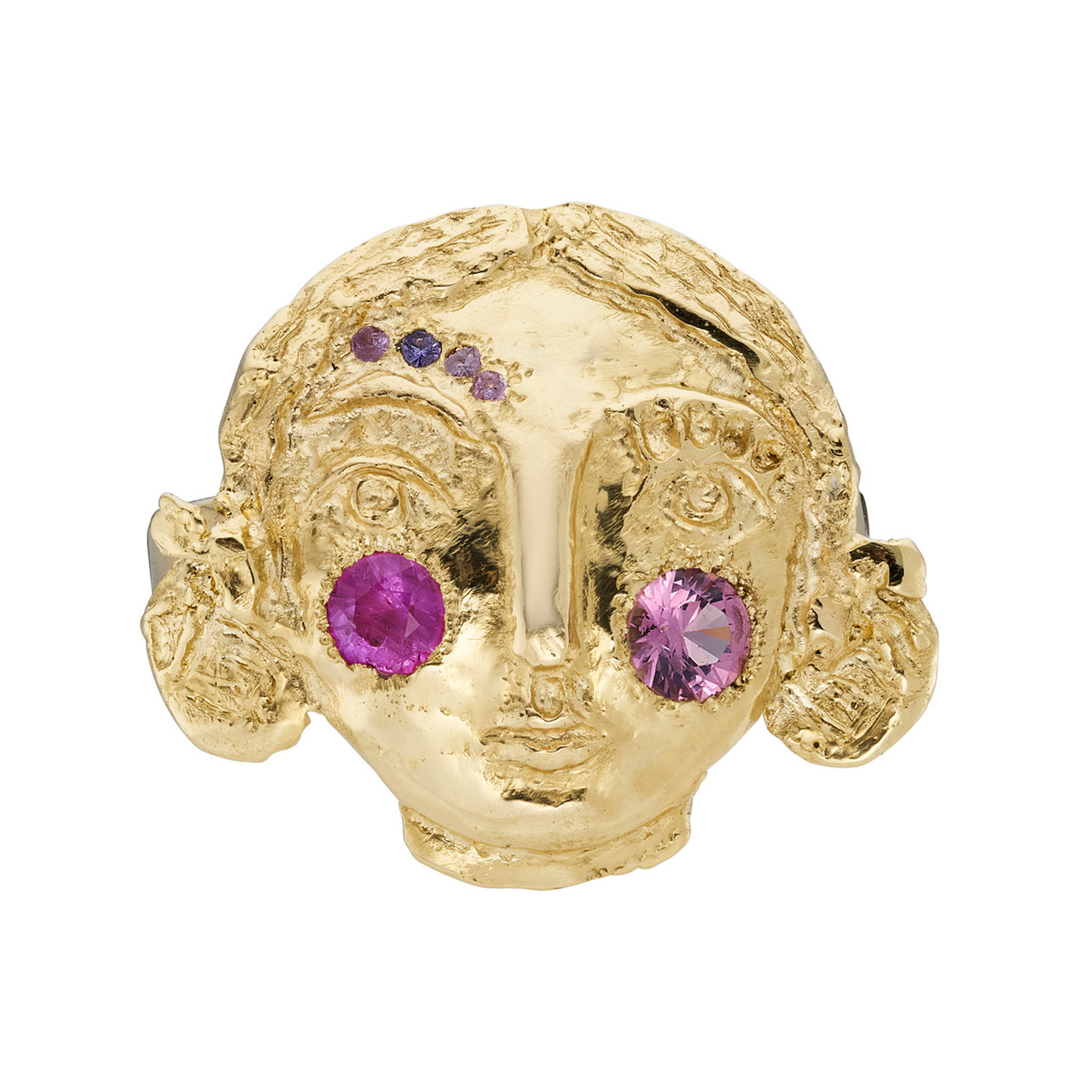 One-Of-A-Kind Sapphire Face Ring, Leto Lama, tomfoolery