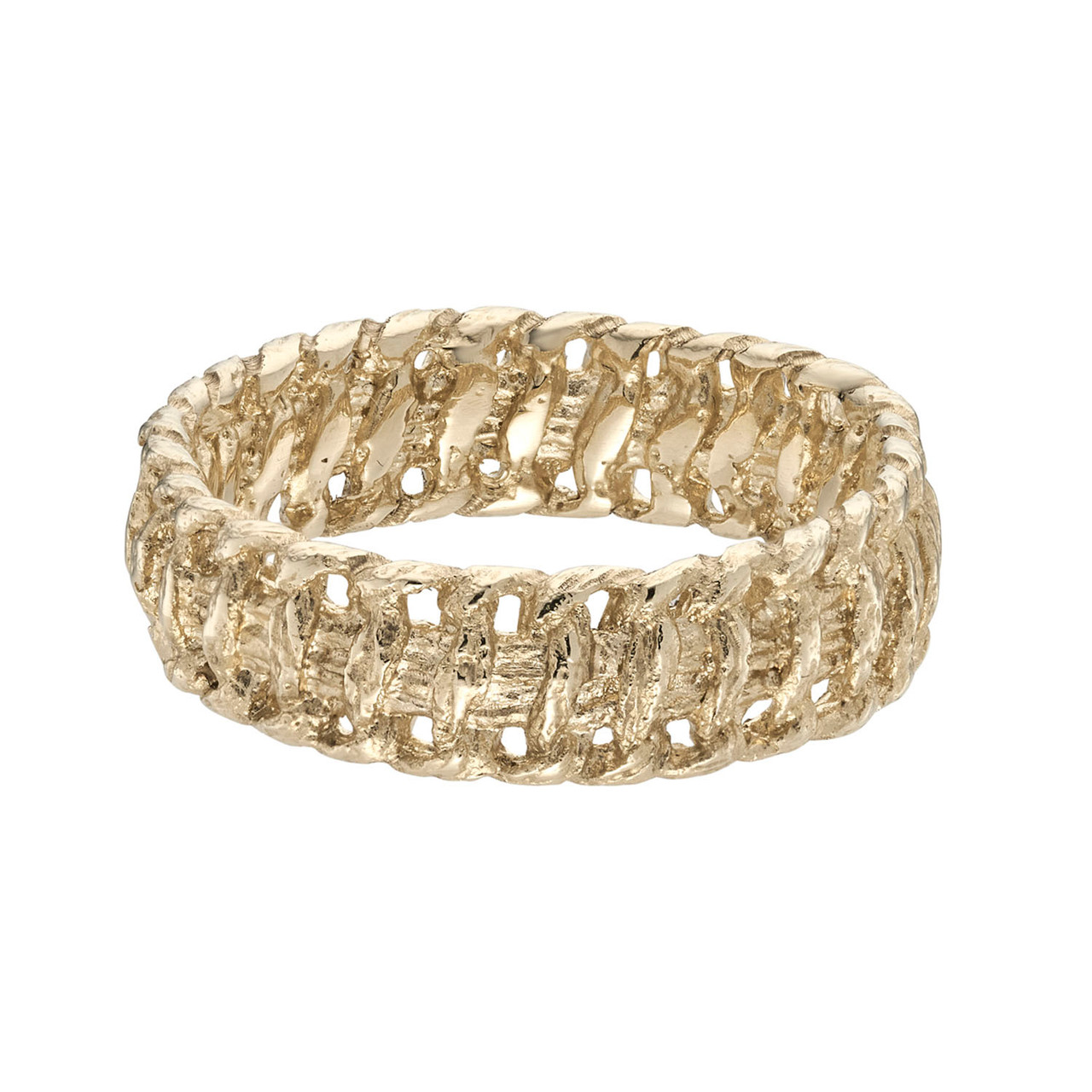 5.5mm Gold Woven Band, Rosalyn Faith, tomfoolery