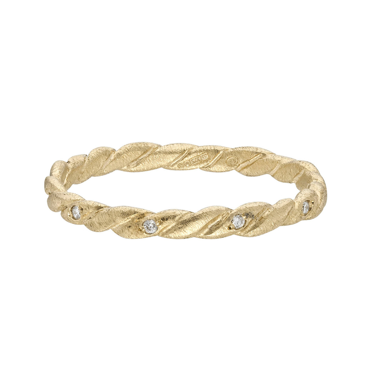 Gold & Diamond Twisted Ring, Rosalyn Faith, tomfoolery