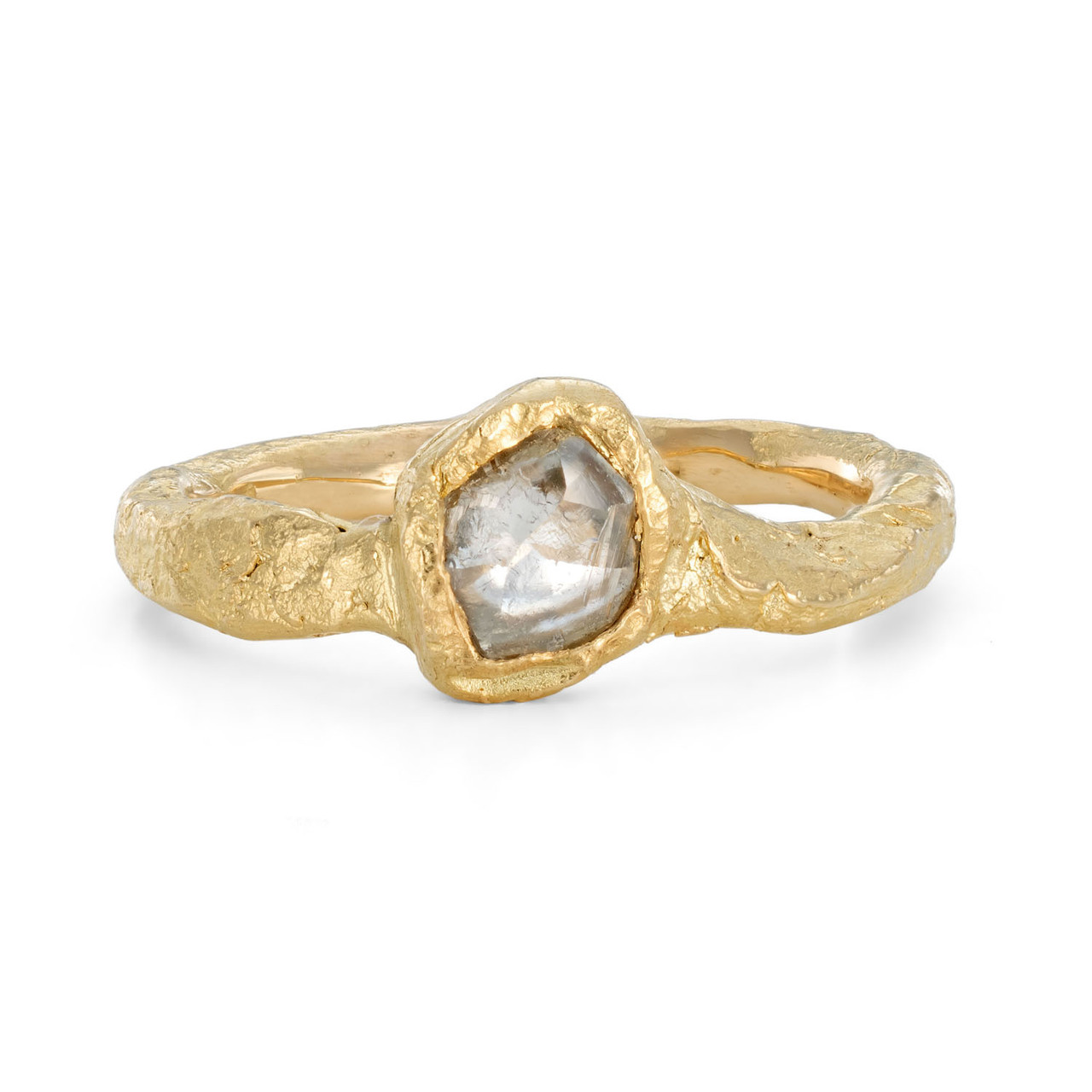 One-Of-A-Kind Ocean Diamond Oval Solitaire Ring, Emily Nixon, tomfoolery