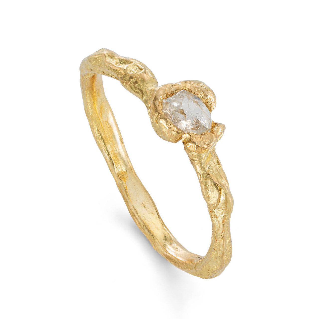 One-Of-A-Kind Ocean Diamond Solitaire Ring, Emily Nixon, tomfoolery