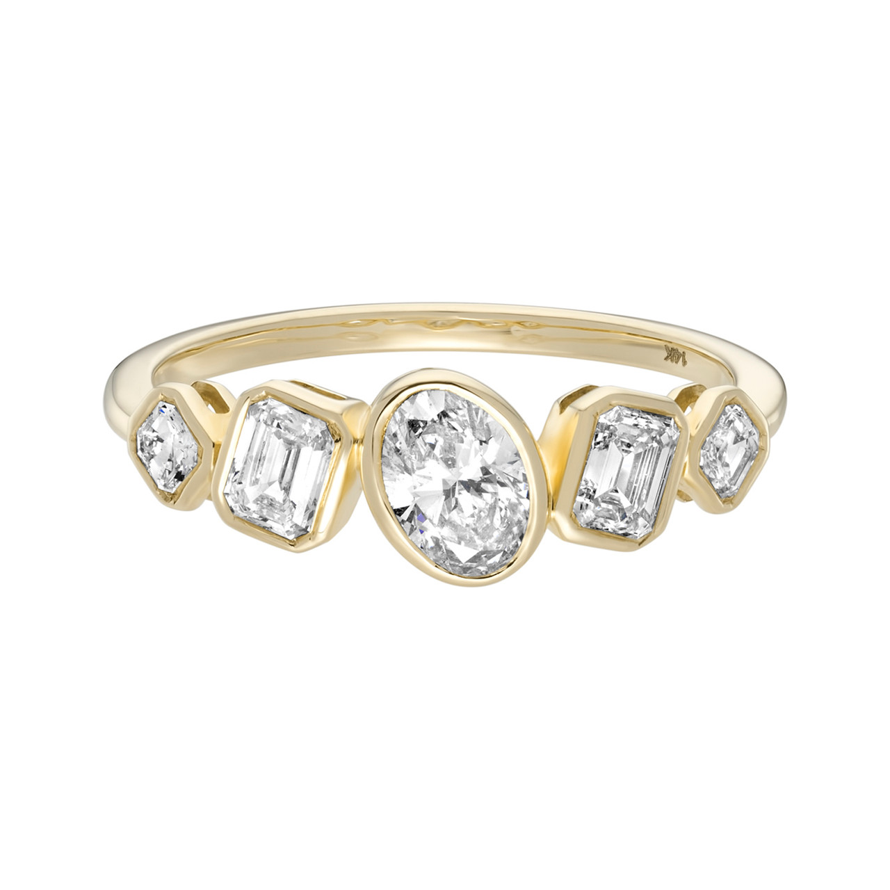 Oval Mixed Cut Diamond Ring, tf House - Diamonds, tomfoolery