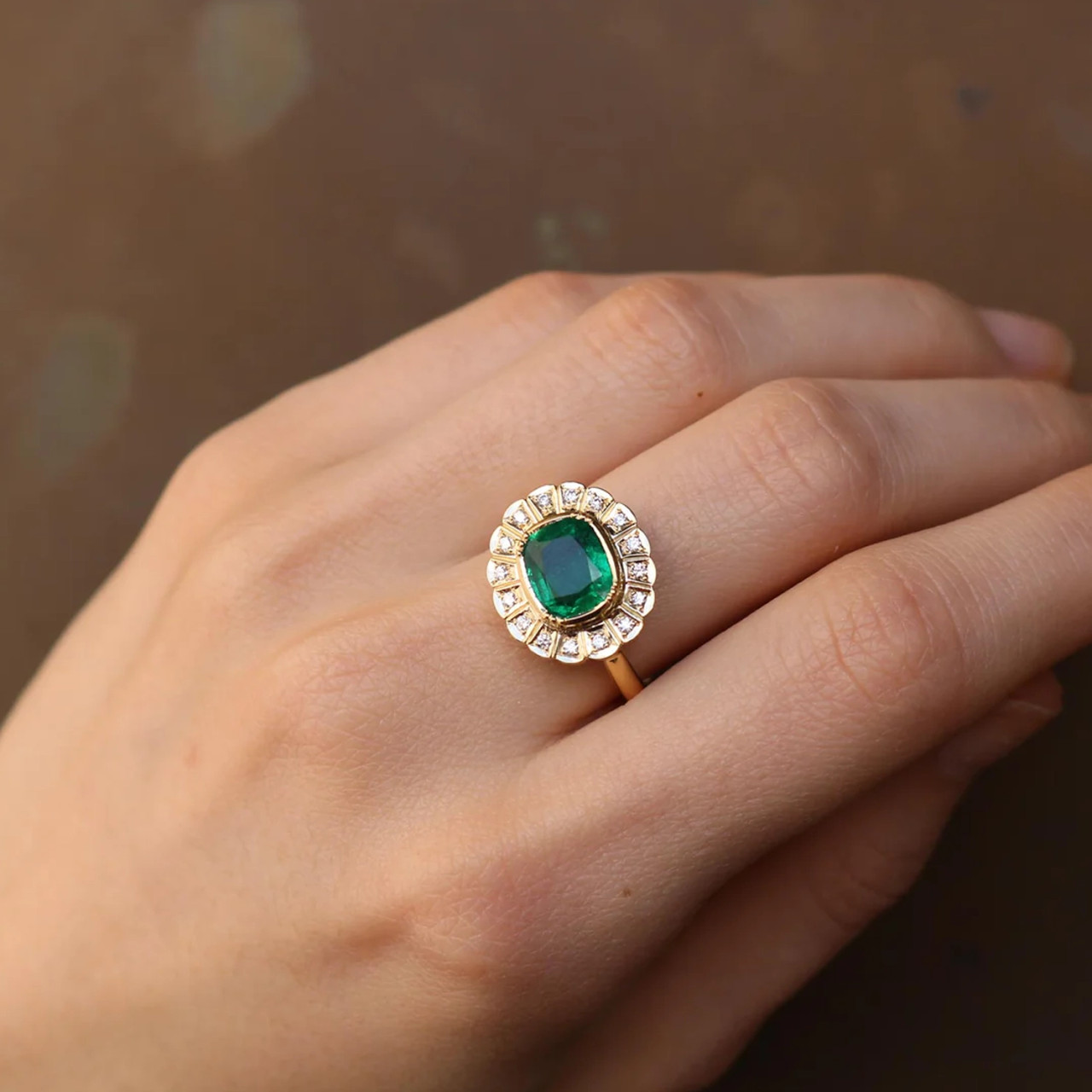 One-Of-A-Kind Emerald Diamond Crown Ring, Brooke Gregson, tomfoolery