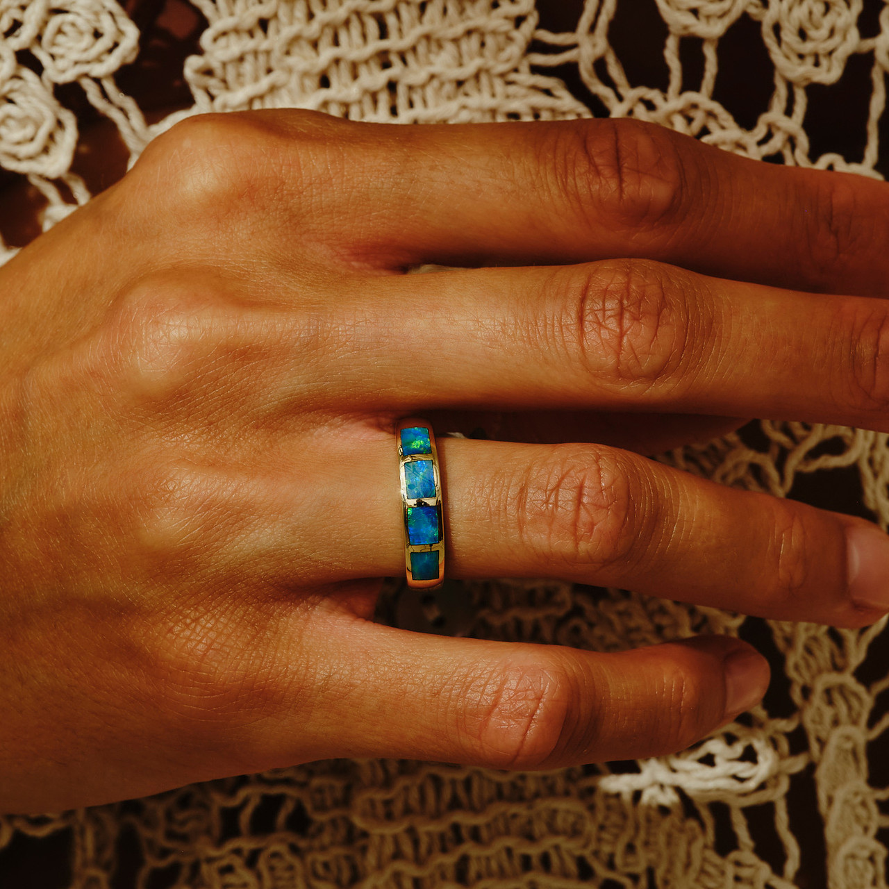 Opal Inlay Deep Blue Band, OPAL, tomfoolery