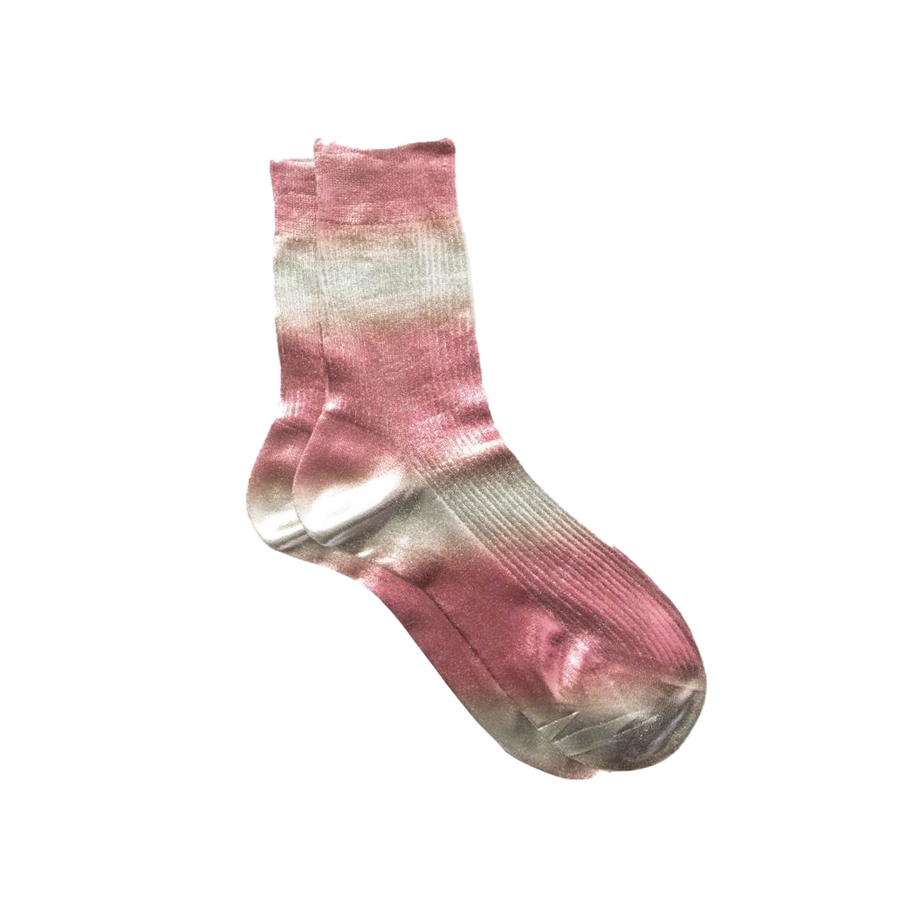 Pink Laminated Luce Socks, Maria La Rosa, tomfoolery