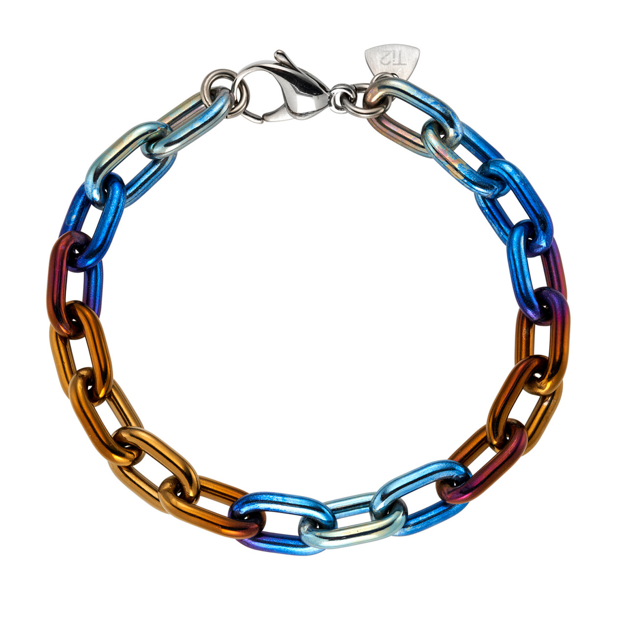Denim Titanium Anchor Chain Bracelet, Titanium, tomfoolery
