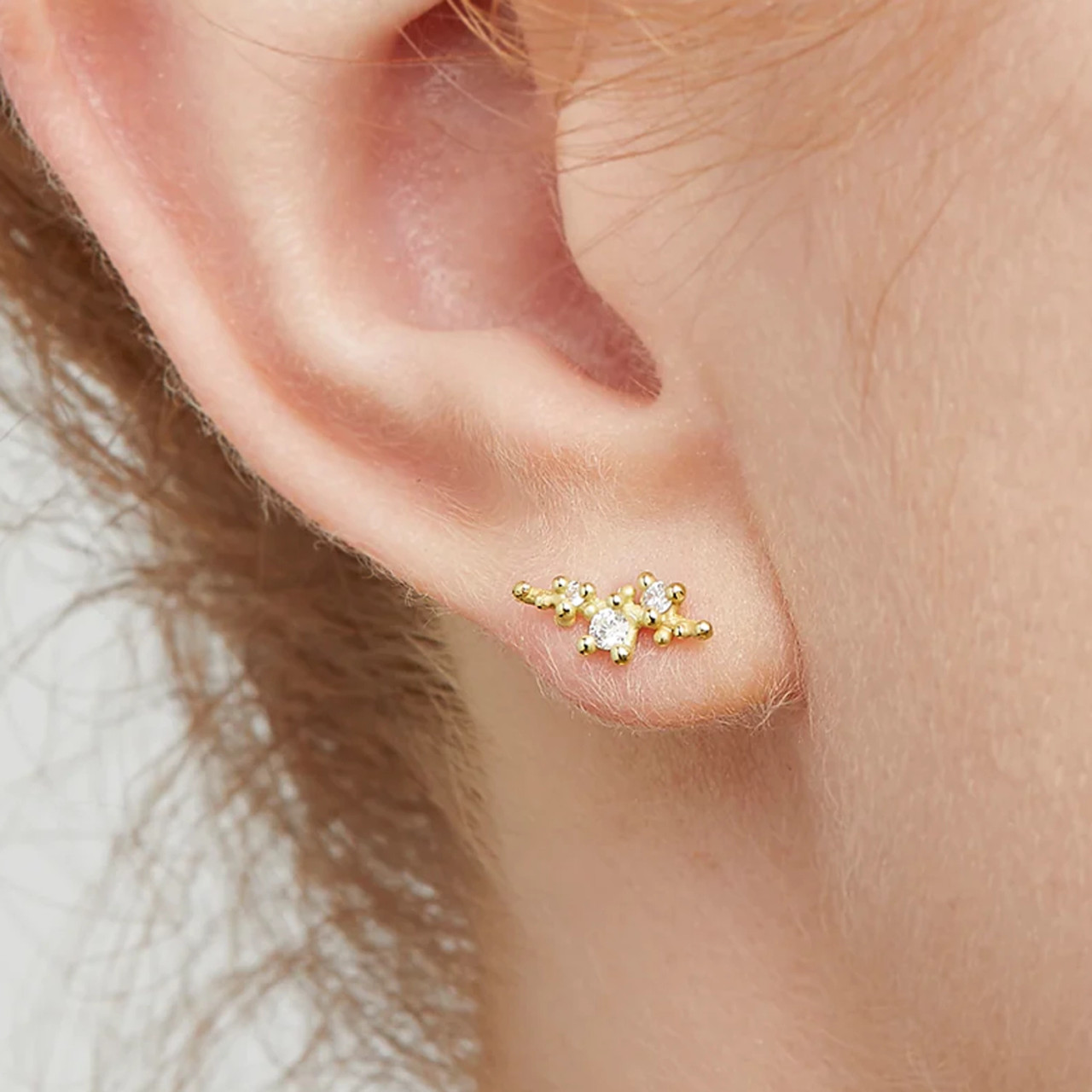 Diamond Encrusted Studs, Ruth Tomlinson, tomfoolery