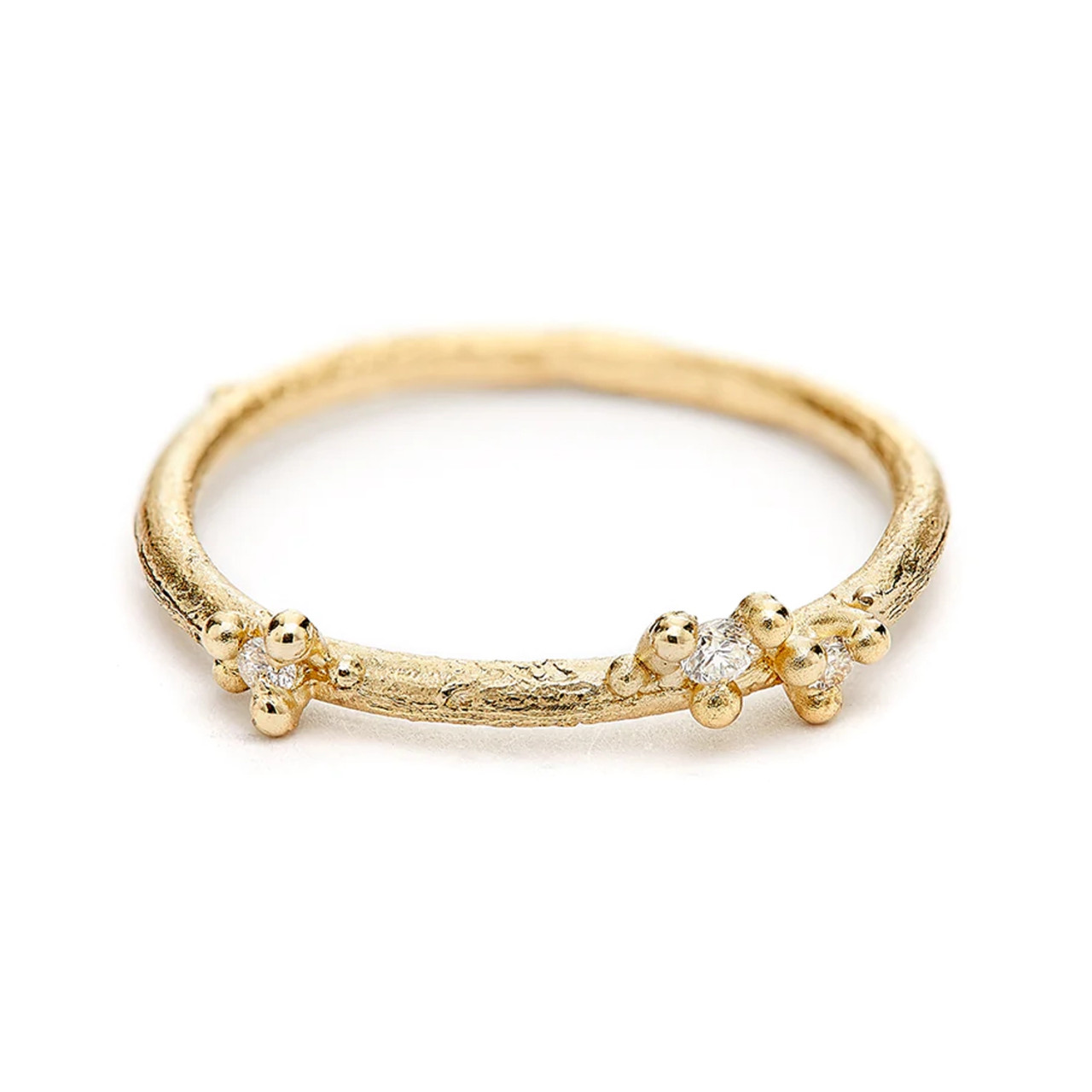 Diamond Asymmetric Encrusted Band, Ruth Tomlinson, tomfoolery