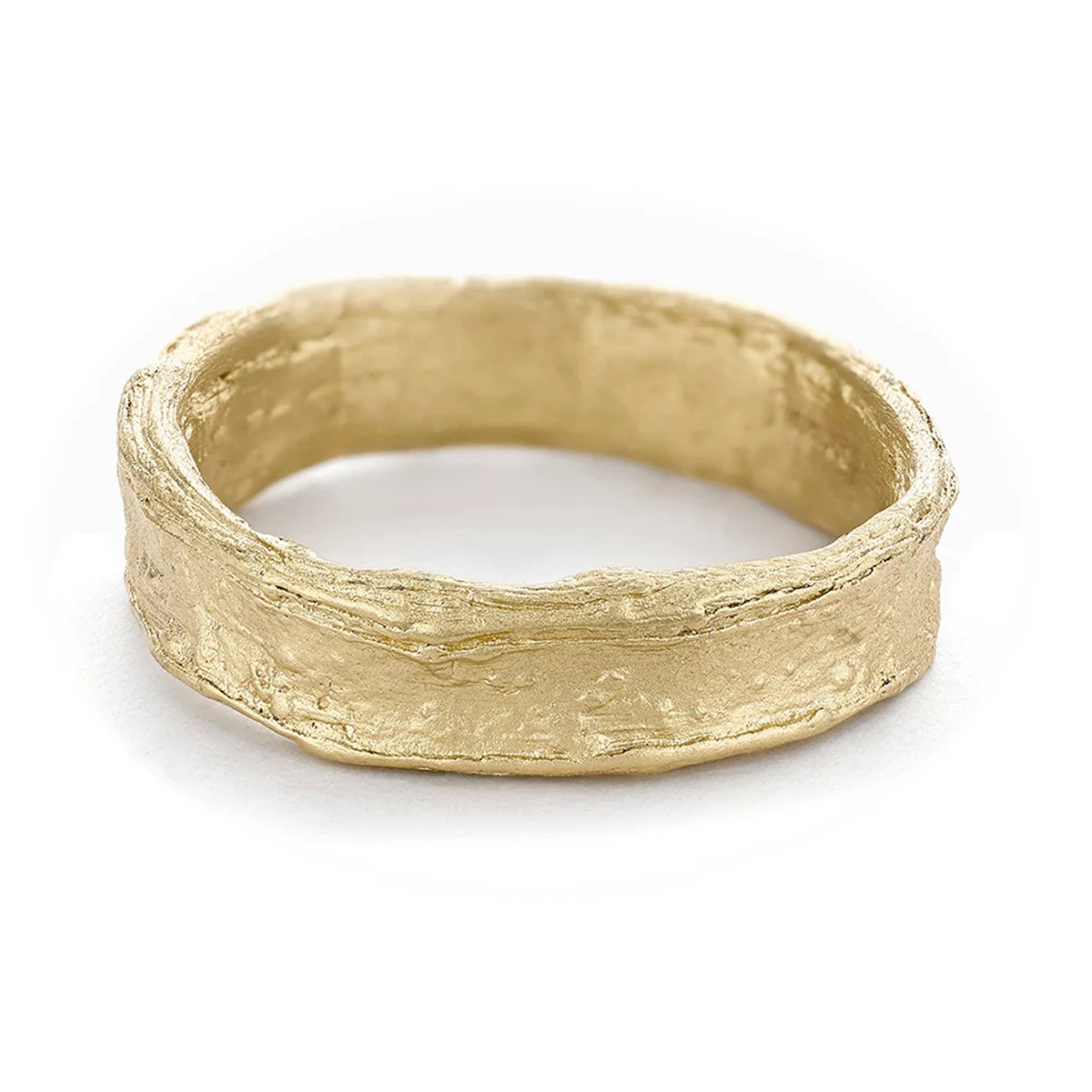 Gold 5mm Textured Wedding Band, Ruth Tomlinson, tomfoolery