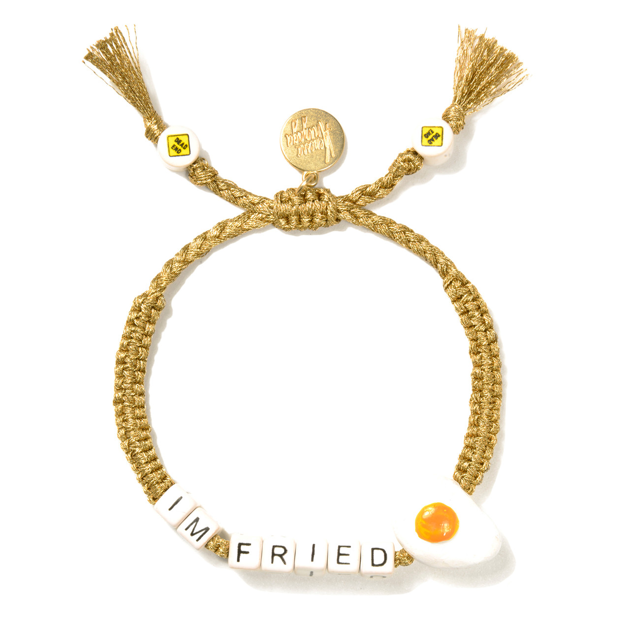 I'm Fried Ceramic Drawstring Bracelet, Venessa Arizaga, tomfoolery