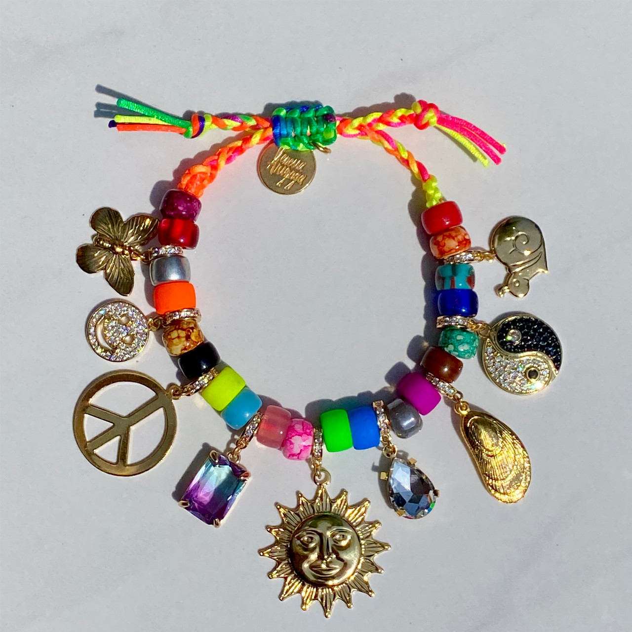 Rainbow's End Ceramic Charm Bracelet, Venessa Arizaga, tomfoolery