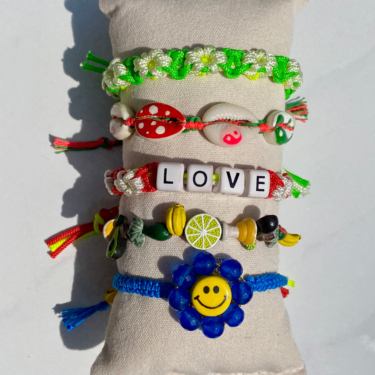 Love Ceramic Drawstring Bracelet, Venessa Arizaga, tomfoolery