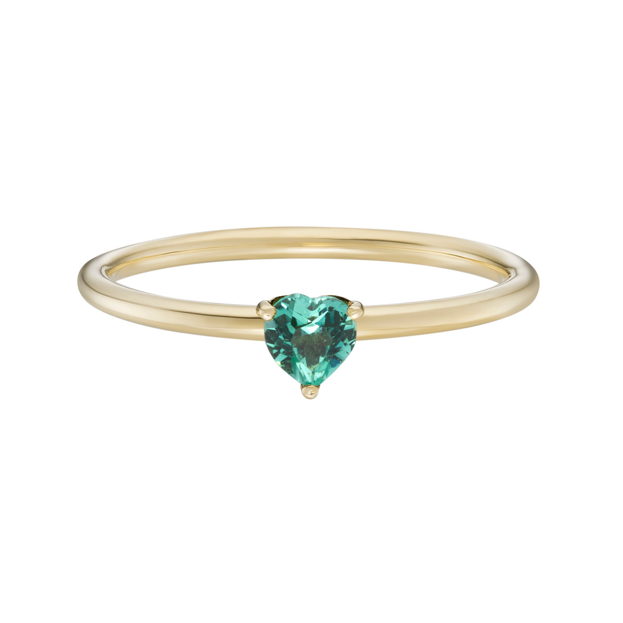 SOLO Heart Teal Tourmaline Stacking Ring, tf House - Infinite, tomfoolery