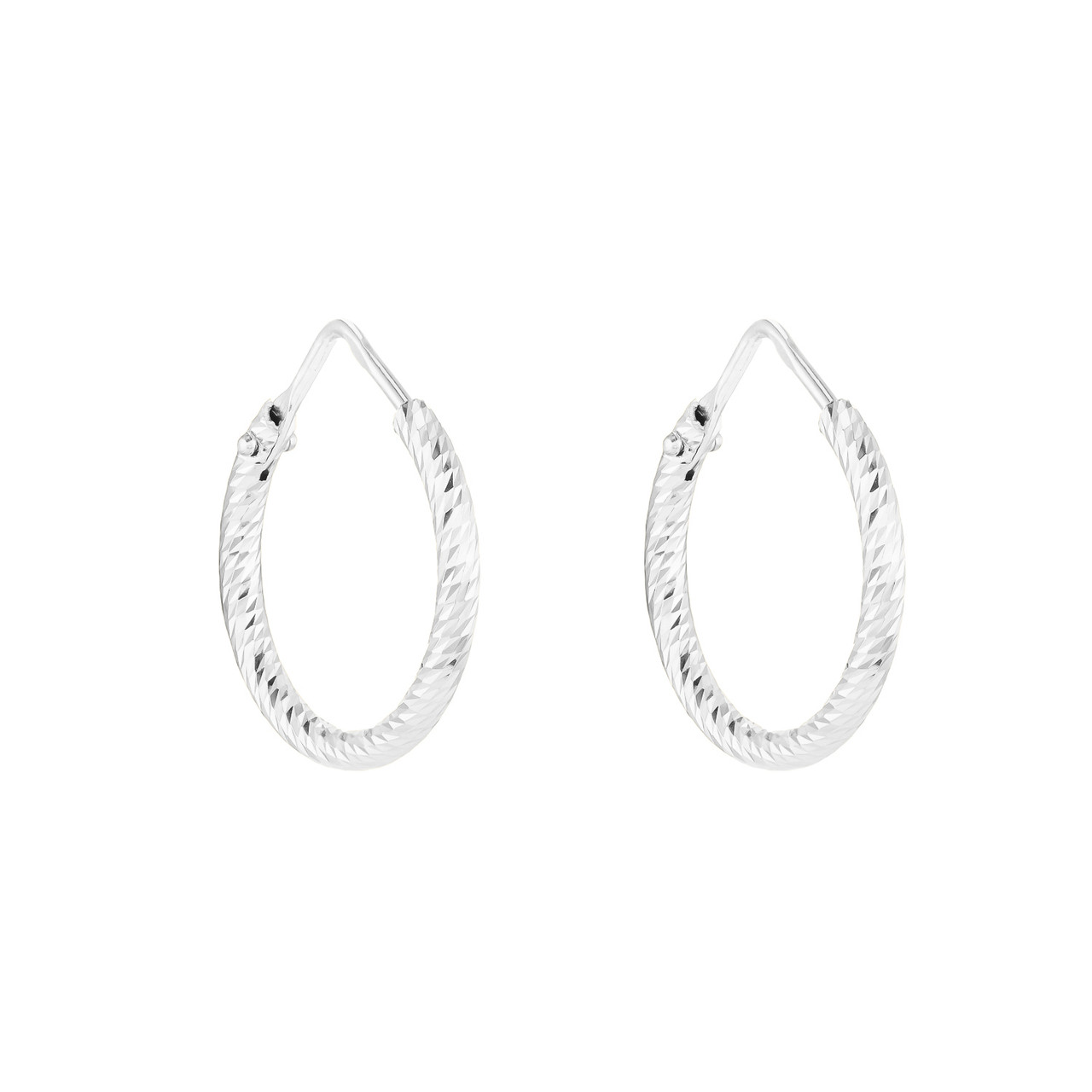 Silver Sparkle Hoops, tf House - Hoops, tomfoolery