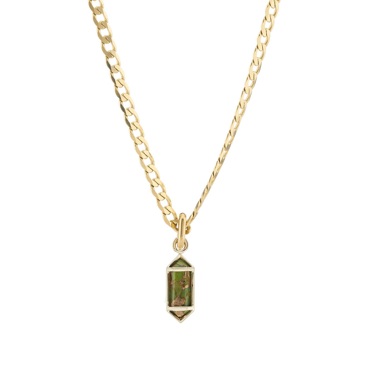 Small OJO Verdant Metro Light Chain Necklace, metier by tomfoolery