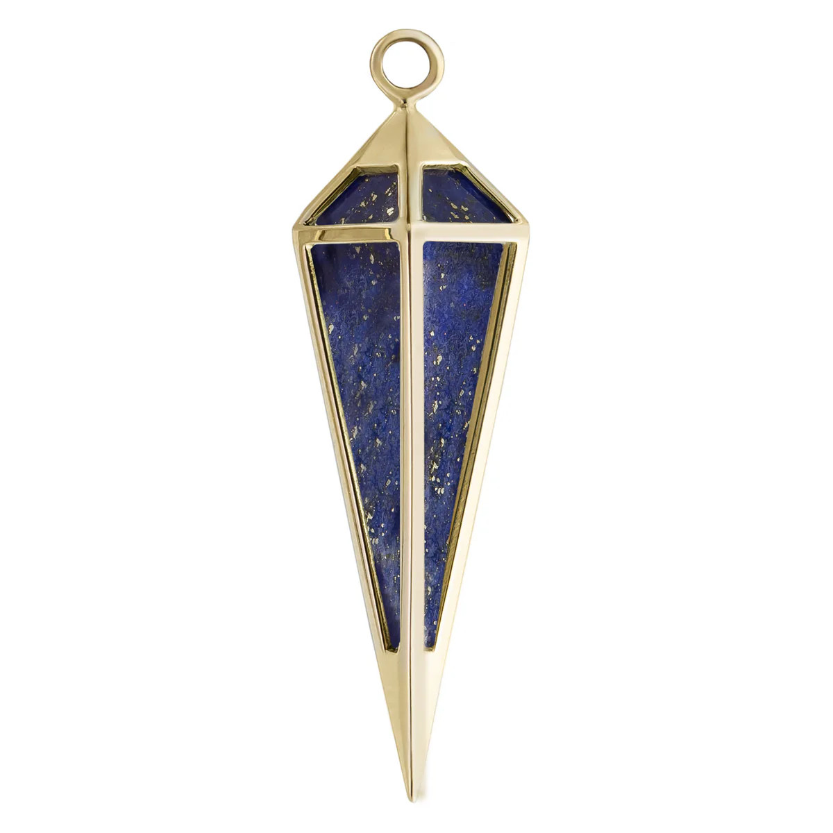 Long Point Pendulum Gemstone Charm, metier by tomfoolery