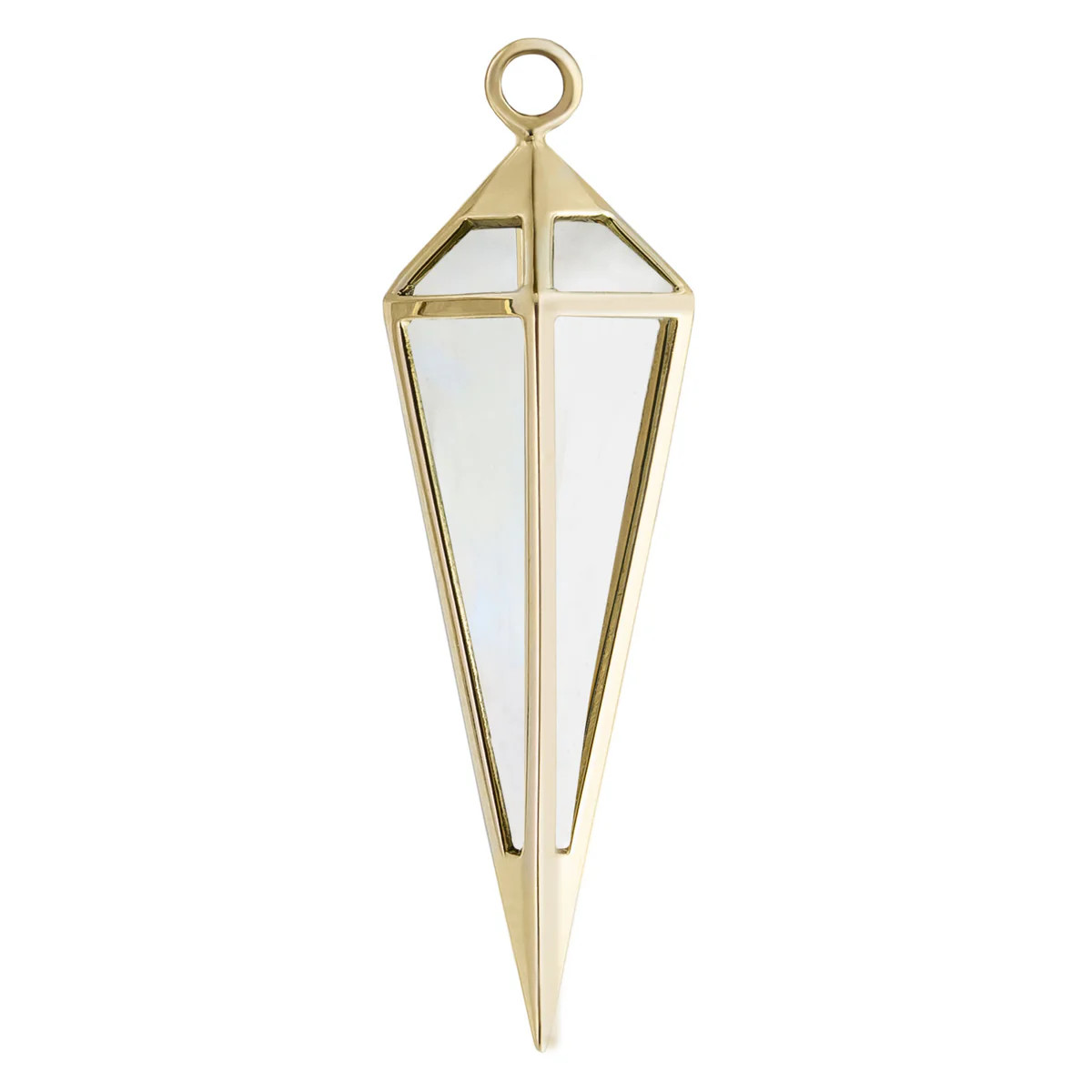 Long Point Pendulum Gemstone Charm, metier by tomfoolery