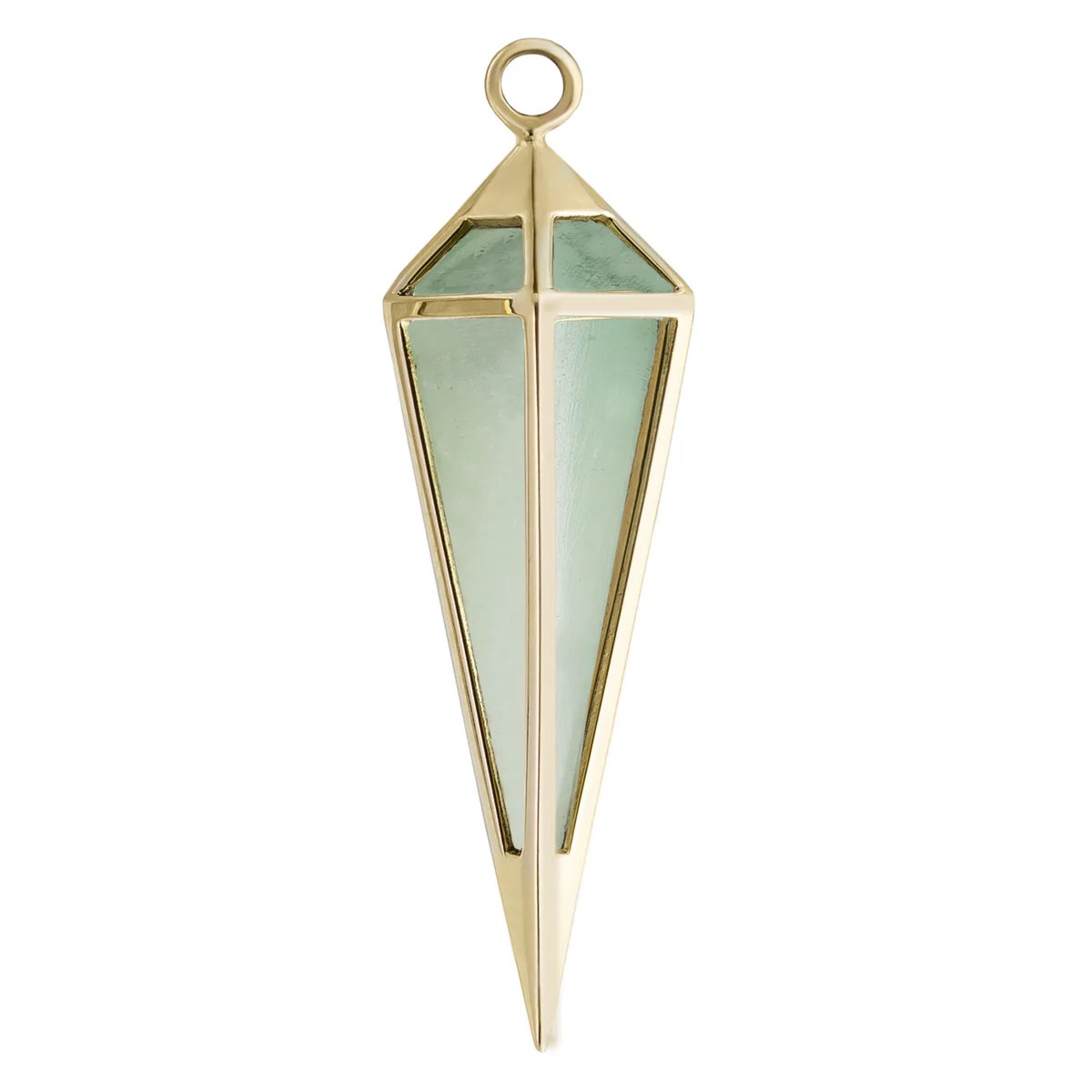 Long Point Pendulum Gemstone Charm, metier by tomfoolery