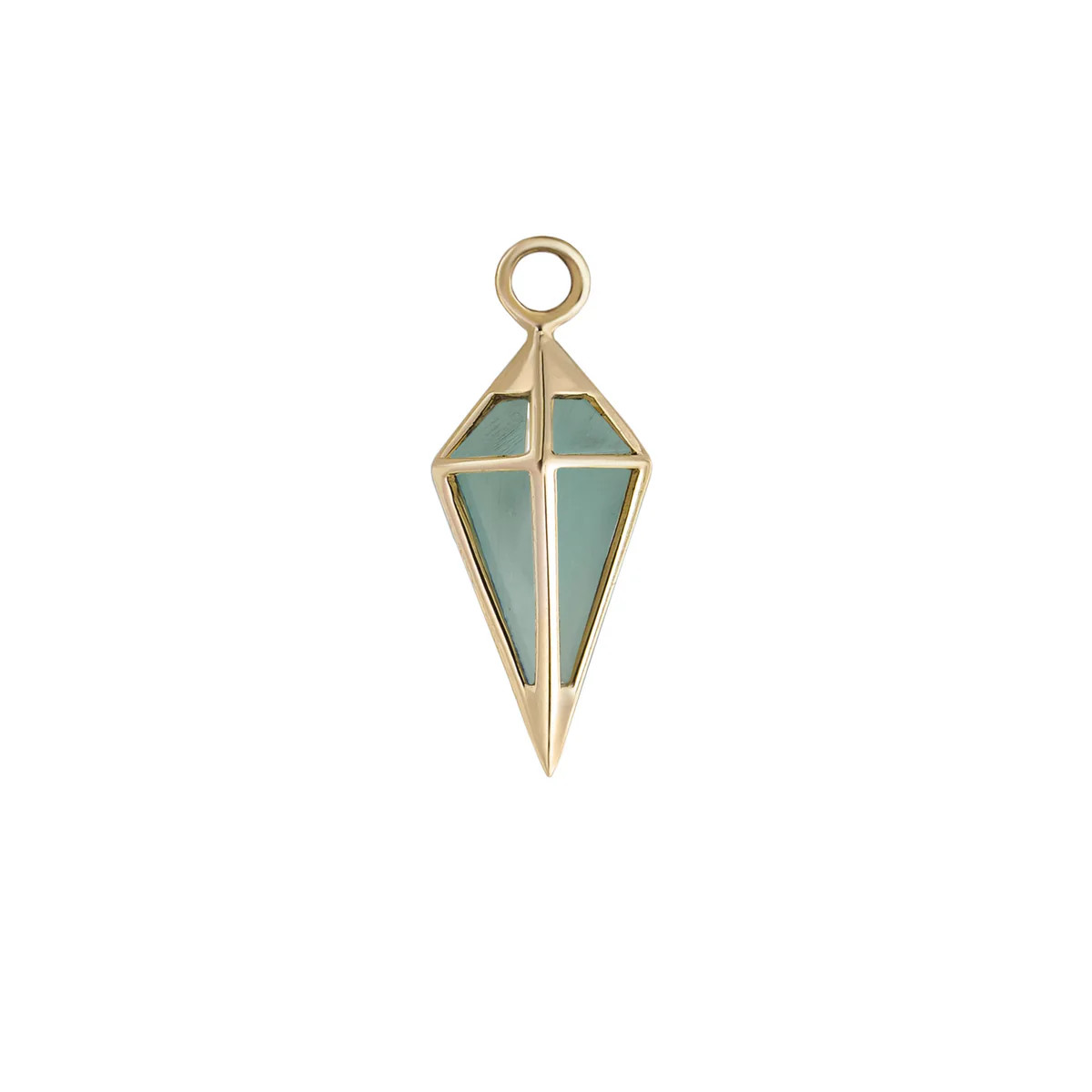 Short Point Pendulum Gemstone Charm, metier by tomfoolery