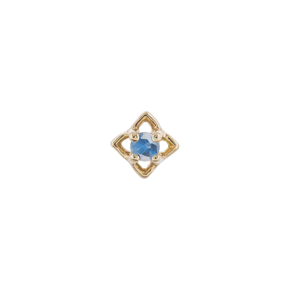 Blue Sapphire Dala Stud, metier by tomfoolery