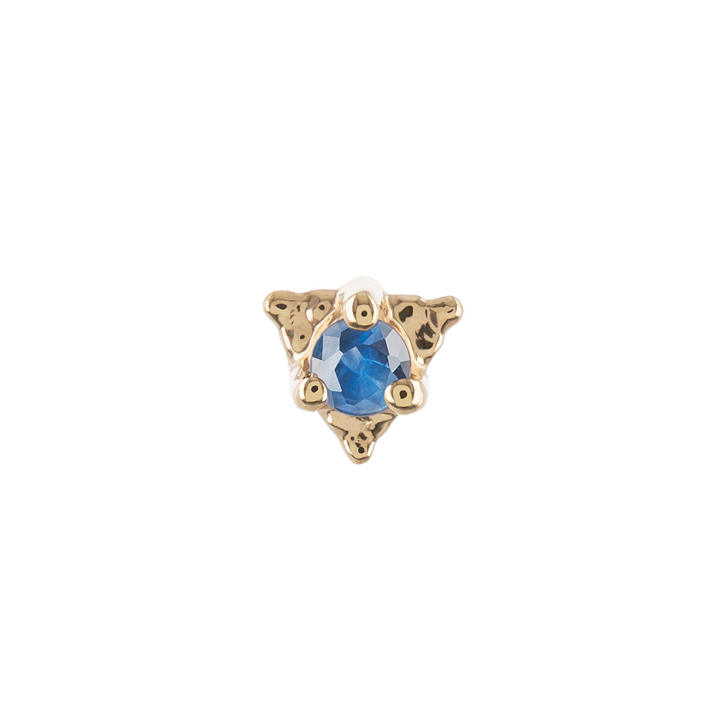 Blue Sapphire Dala Stud, metier by tomfoolery