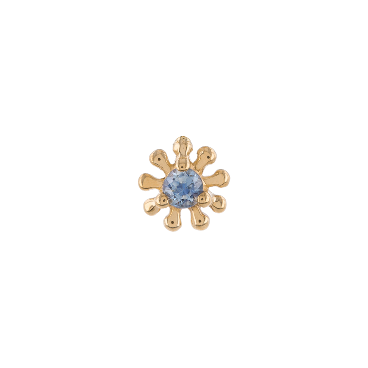 Blue Sapphire Dala Stud, metier by tomfoolery