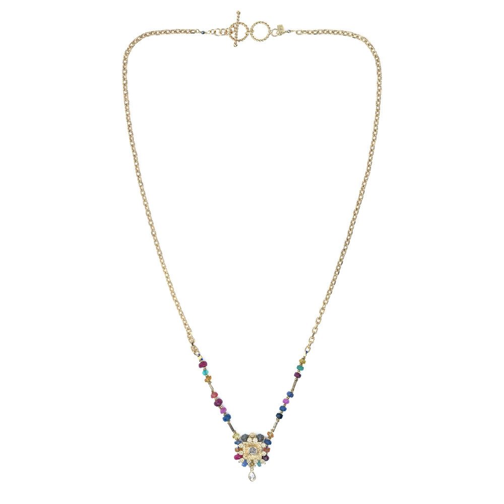 N° 803 Bis Beaded Gemstone Necklace, Marie Laure Chamorel, tomfoolery