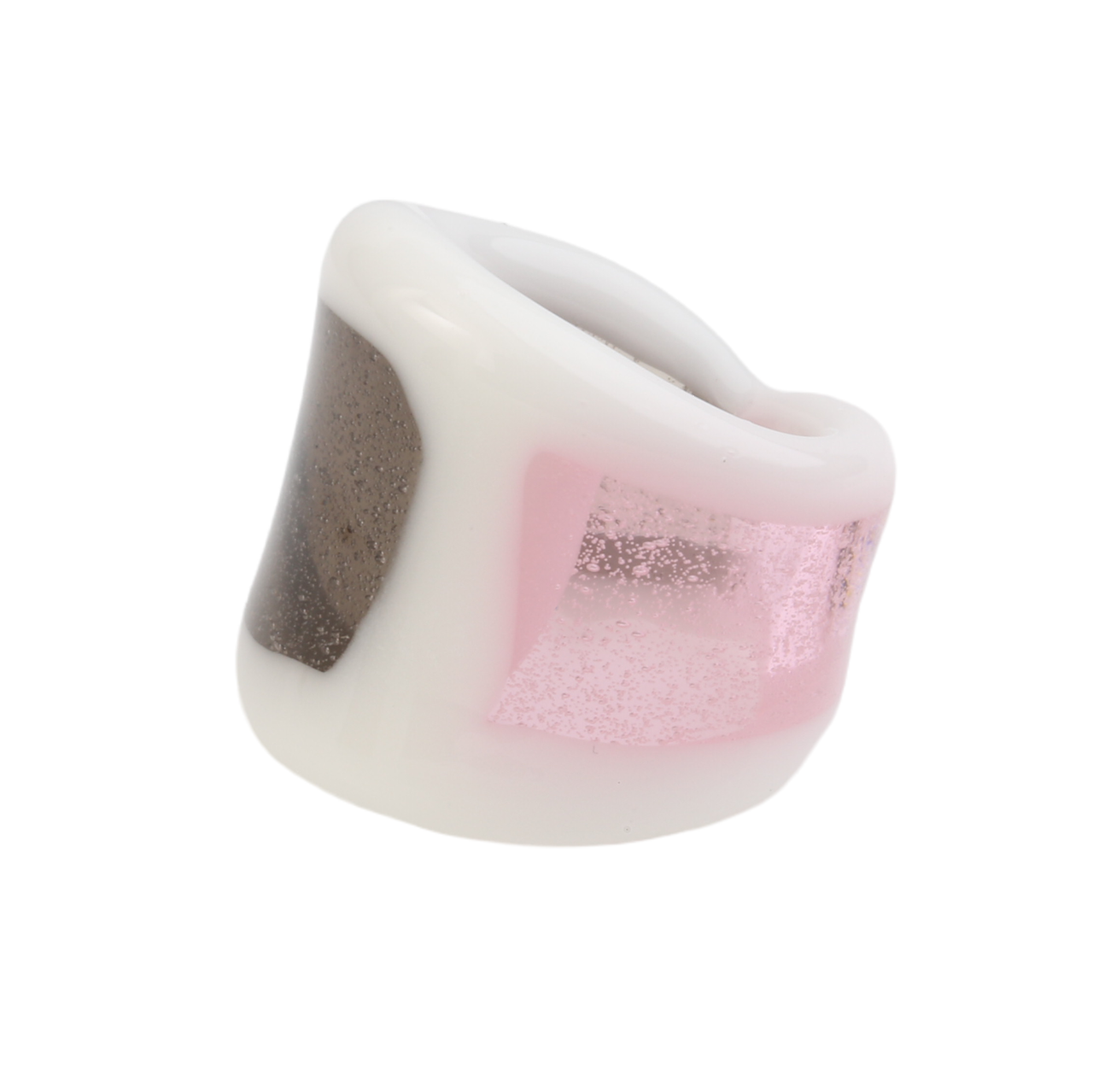 Pink Smoke Two Tone Glass Window Ring, KEANE, tomfoolery