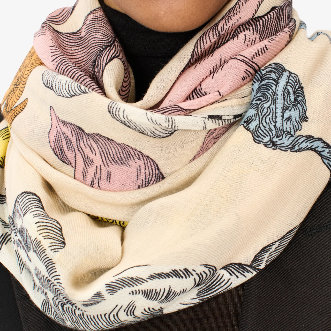 INOUI EDITIONS スカーフ WOOL SCARF LICORNE INOUI EDITIONS スカーフ WOOL SCARF LICORNE