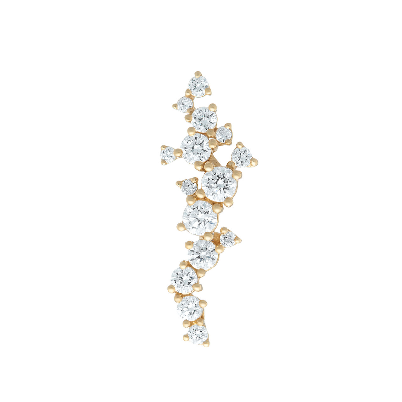 Gold & Diamond Grand Scatter Cluster Studs, tf House - Diamonds, tomfoolery