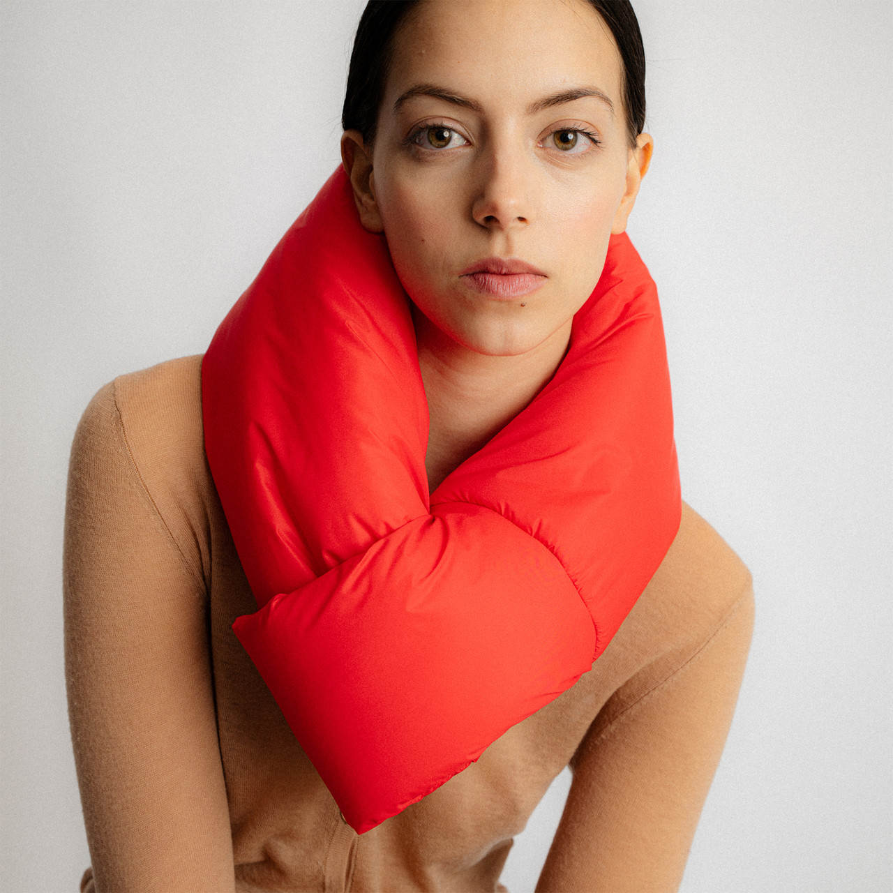 Mini Padded Scarf Red, Abstract, tomfoolery