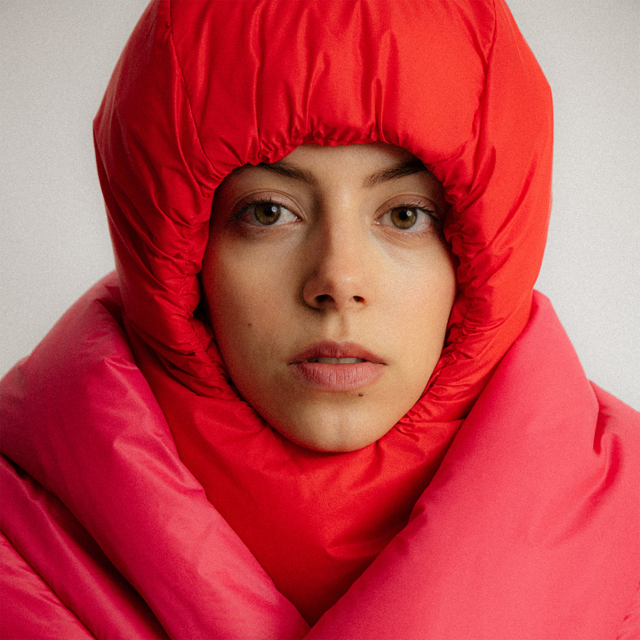 Water Repellent Padded Hood Red, Abstract, tomfoolery