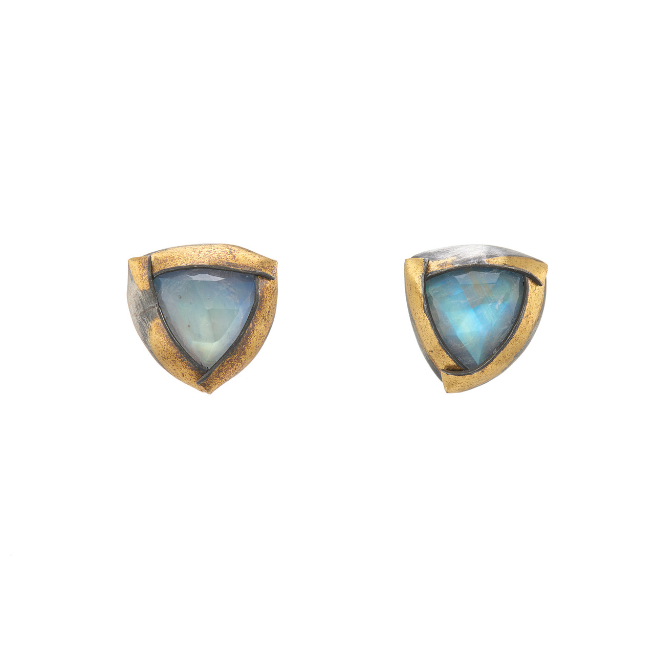 Moonstone Tri Fold Studs, Austin Titus, tomfoolery