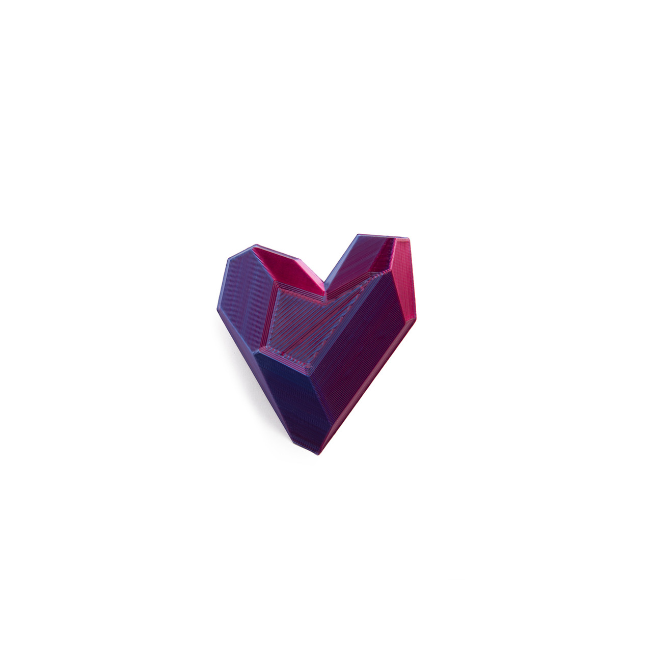 3d Printed XS Heart Brooch - Tomfoolery London