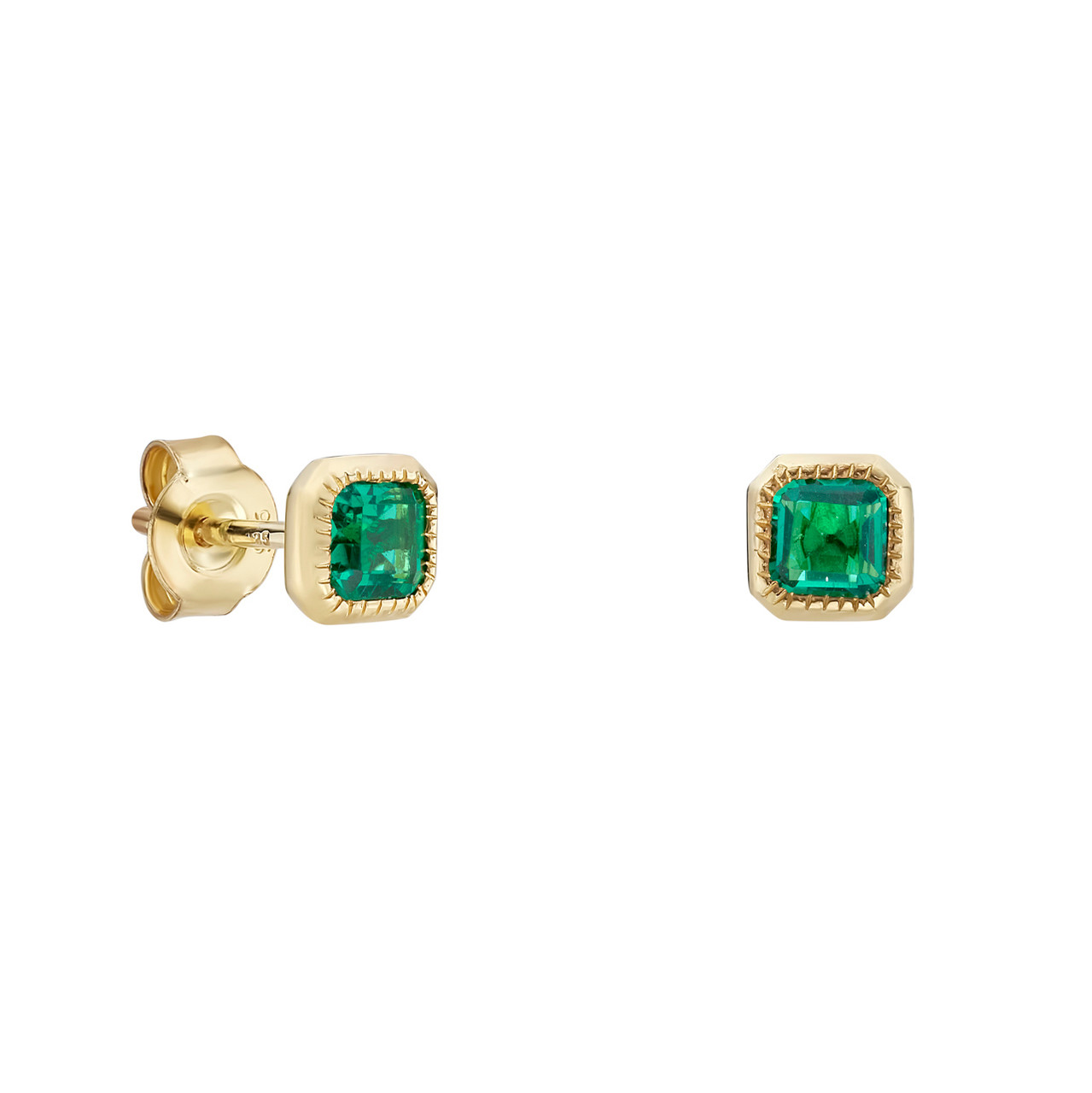 Emerald Cameo Studs main image 1