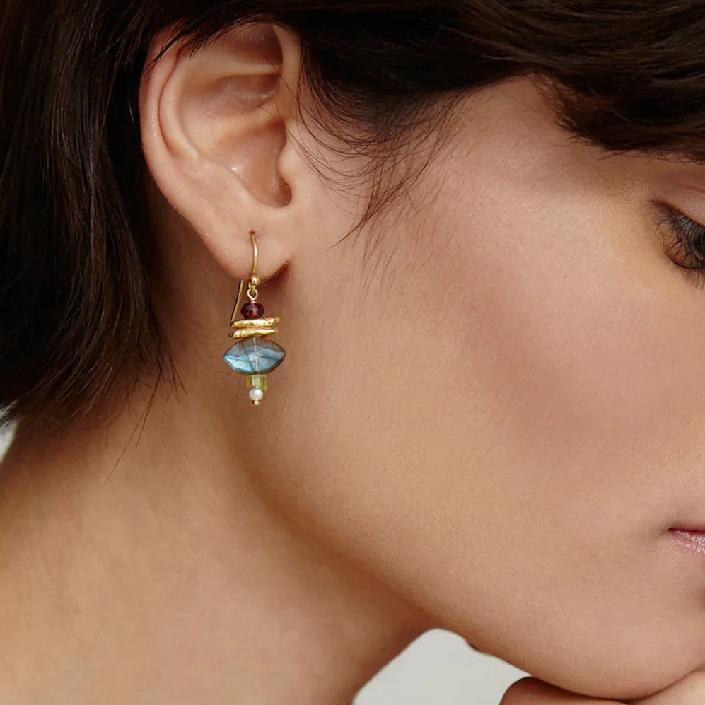 Lisbeth Multi Mix Drop Earrings - Tomfoolery London