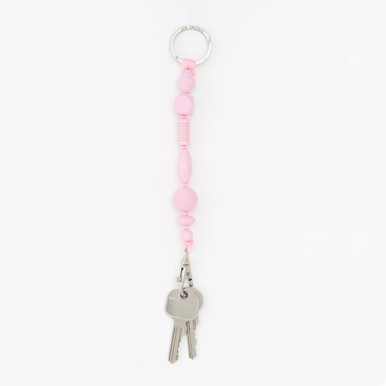 Neon Yellow Perlen Bunter Wooden Beaded iPhone Necklace & Keychain