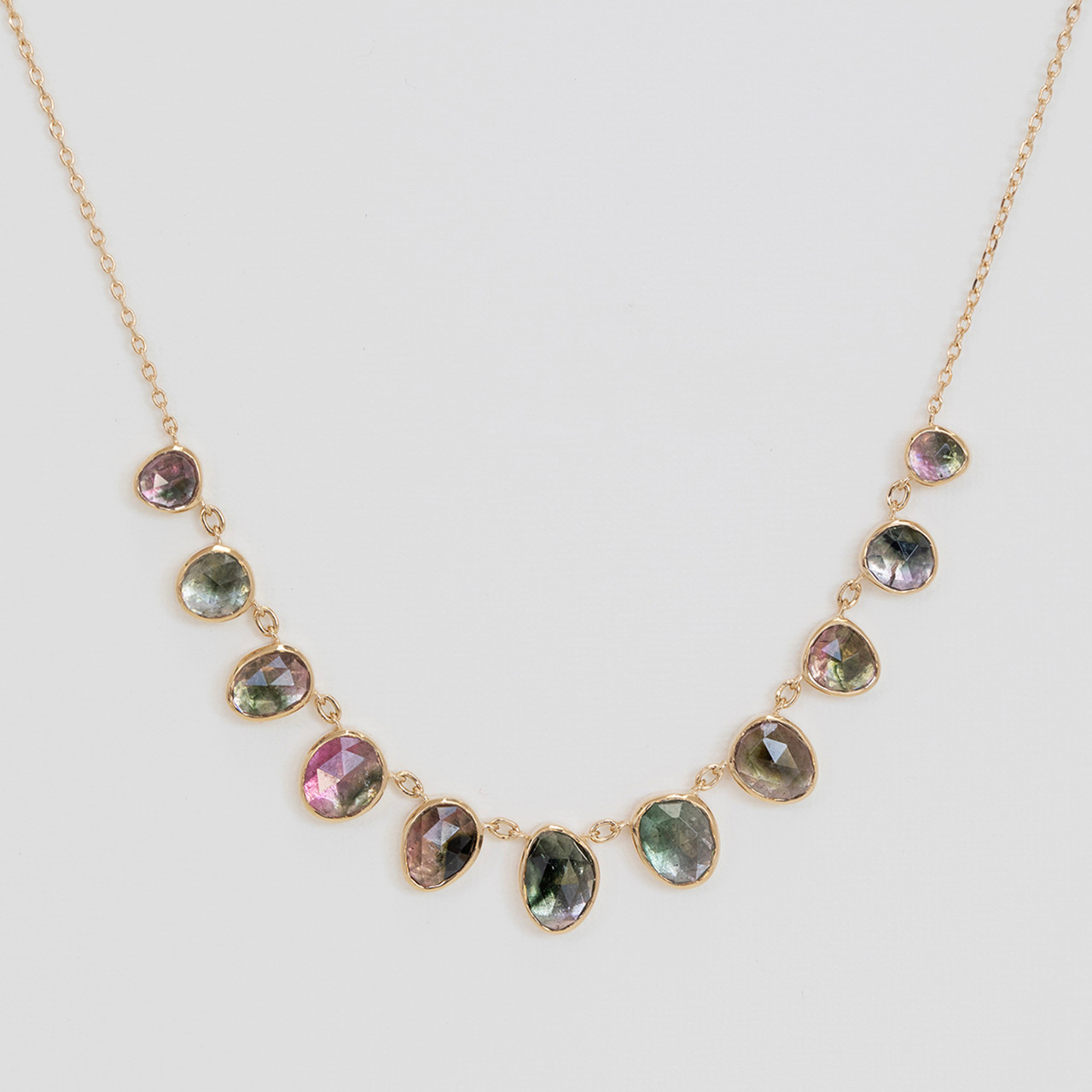 One-Of-A-Kind Multi Tourmaline Necklace - Tomfoolery London