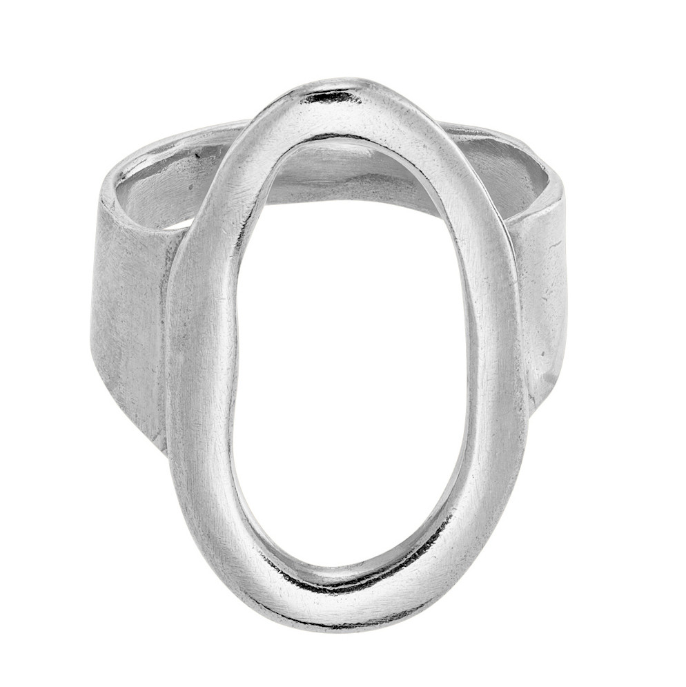 Tomfoolery, Silver Oval Ring, Karen Hallam