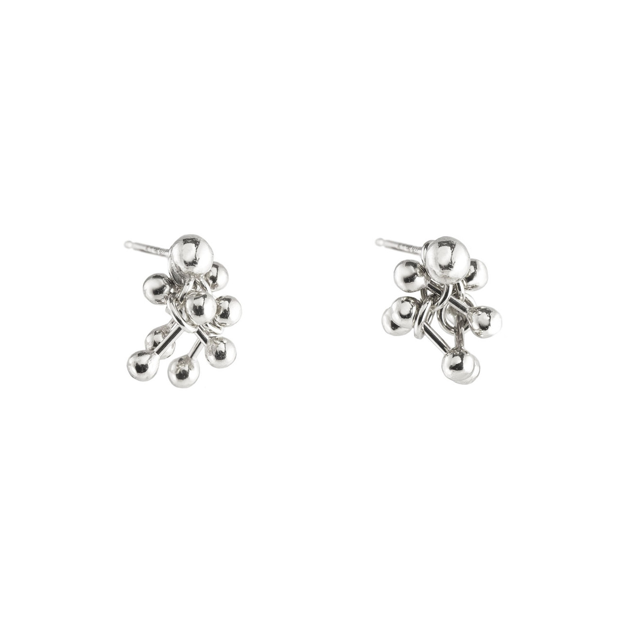 Yen, Molecule Silver Stud Earrings, Tomfoolery